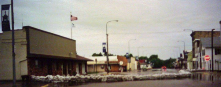 Fayette's Main Street, post-flood.