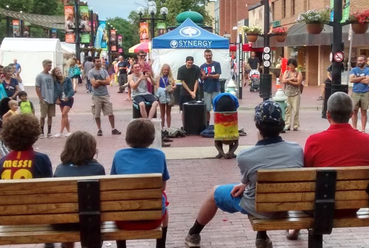 This man can squeeze himself into a box, and he said he hopes to appear on "America's Got Talent." I don't know how one goes about discovering that they can stuff themselves into a box, but hey, he does it well.
