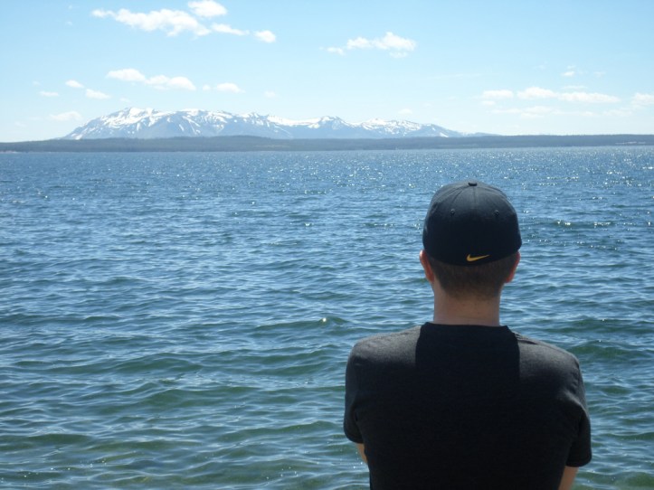 Yellowstone Lake, located (appropriately enough) in Yellowstone National Park.