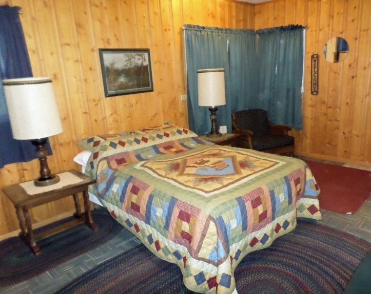 The inside of our cabin.