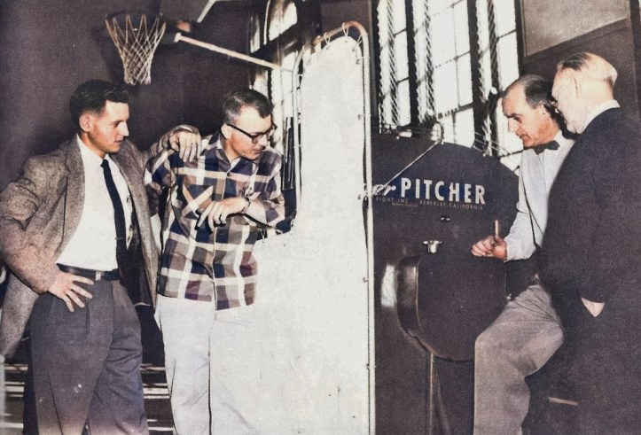 first pitching machine - stan jack, al seabrooke, eb eischeid, doc dorman (1024x696)